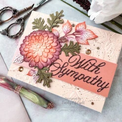 Simon Says Stamp Embossing Folder And Die Magnificent Mums Sfd491 STAMPtember -Simon Says Stamp Magnificent Mums folder EM