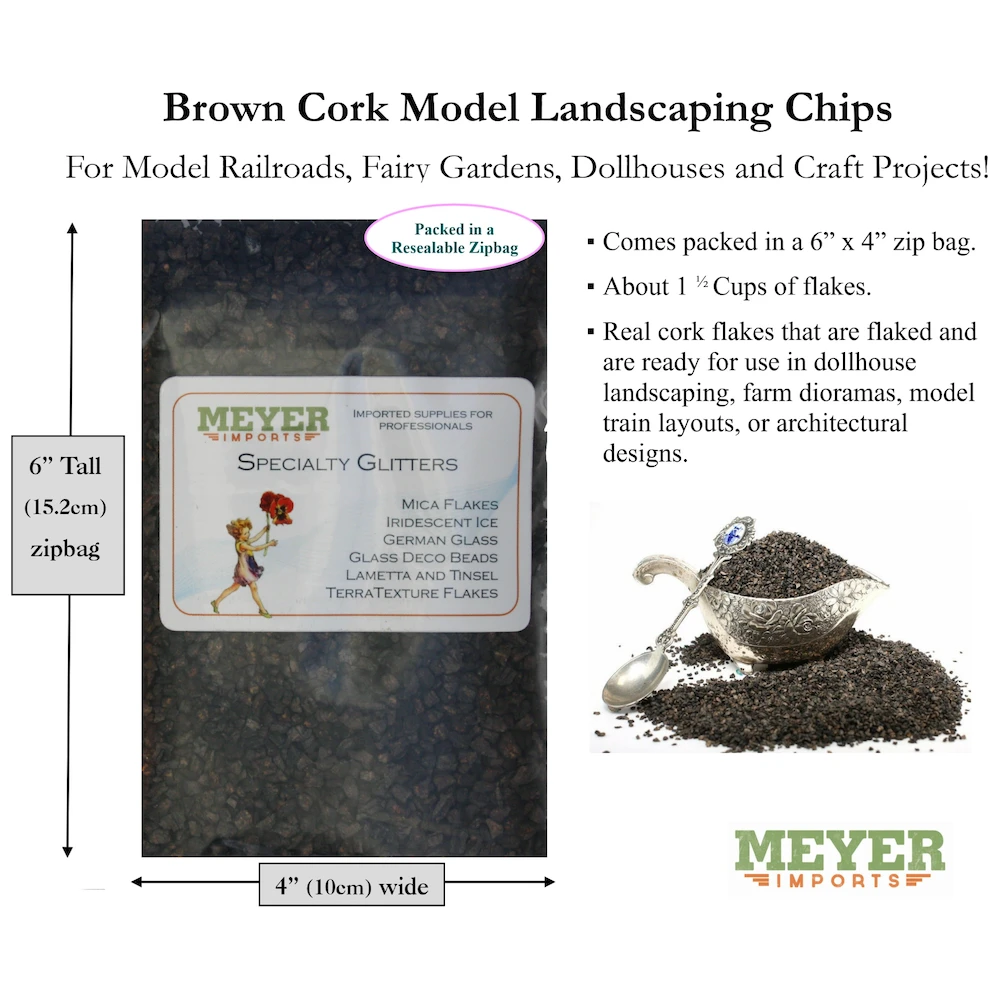 Meyer Imports Brown Cork Chips 311-0055 - Image 2
