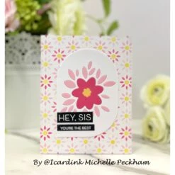 Simon Says Stamp Set Of 5 Stencils Mosaic Petals 1082st You Are My Favorite -Simon Says Stamp Mosaic Petals stencil MPe