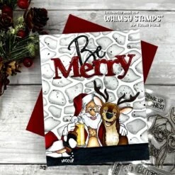 Whimsy Stamps Blitzened NoFuss Masks Wsnfm25* 7 Whimsy Stamps Blitzened NoFuss Masks Wsnfm25* -Simon Says Stamp N LAgC5g