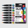 OLO Basic Brush 8 Piece Marker Set -Simon Says Stamp OLO Basic Brush 8 Piece Marker Set