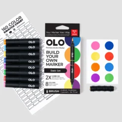 OLO Basic Brush 8 Piece Marker Set 7 OLO Basic Brush 8 Piece Marker Set -Simon Says Stamp OLO Basic Brush 8 Piece Marker Set product