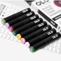 OLO Botanical Brush 8 Piece Marker Set -Simon Says Stamp OLO Botanical Brush 8 Piece Marker Set nib