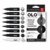 OLO Cool Gray Brush 8 Piece Marker Set -Simon Says Stamp OLO Cool Gray Brush 8 Piece Marker Set