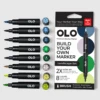 OLO Landscape Brush 8 Piece Marker Set -Simon Says Stamp OLO Landscape Brush 8 Piece Marker Set