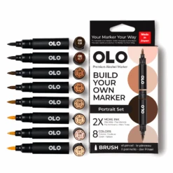 OLO Portrait Brush 8 Piece Marker Set