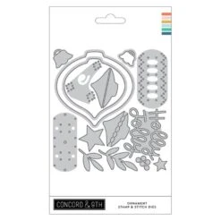 Concord & 9th Ornament Stamp And Stitch Die Set 11889