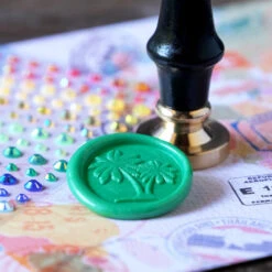 Honey Bee Palm Trees Wax Stamper Hbtl-ws-palm 9 Honey Bee Palm Trees Wax Stamper Hbtl-ws-palm -Simon Says Stamp PALMTREESWAXSTAMPER1SQUARE