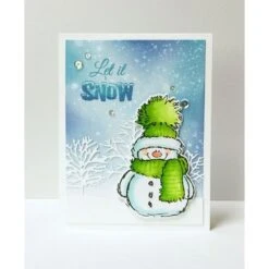 Penny Black Rubber Stamp SNOWY 2521K 6 Penny Black Rubber Stamp SNOWY 2521K -Simon Says Stamp PBlack LetItSnow