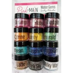 Pink And Main Water Gems Powders Sparkling Watercolors Set 1 PME095