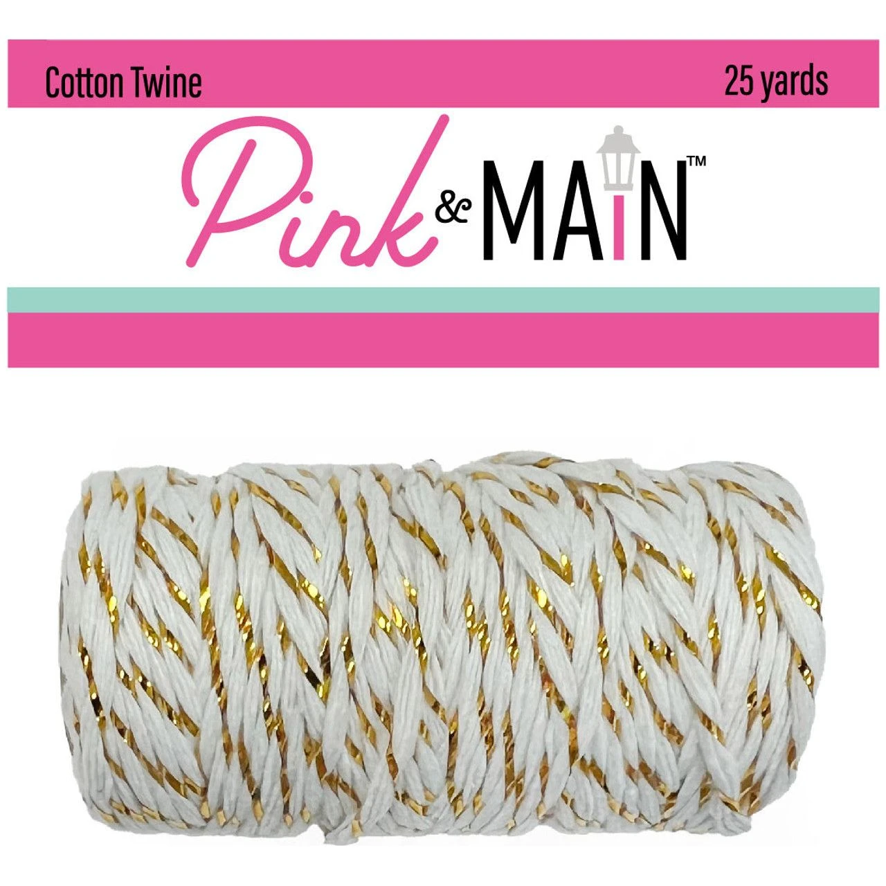 Pink And Main Golden Twine Embellishment Pme166* 3 Pink And Main Golden Twine Embellishment Pme166*