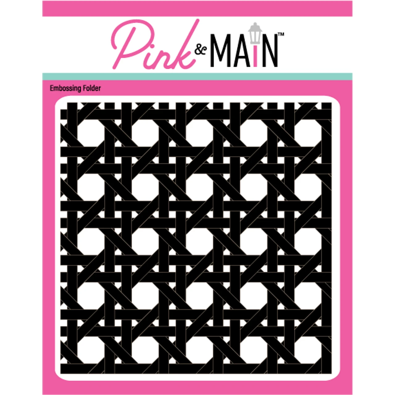 Pink And Main Rattan 3D Embossing Folder Pmt066* 3 Pink And Main Rattan 3D Embossing Folder Pmt066*
