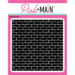 Pink And Main Bricks Embossing Folder Pmt081