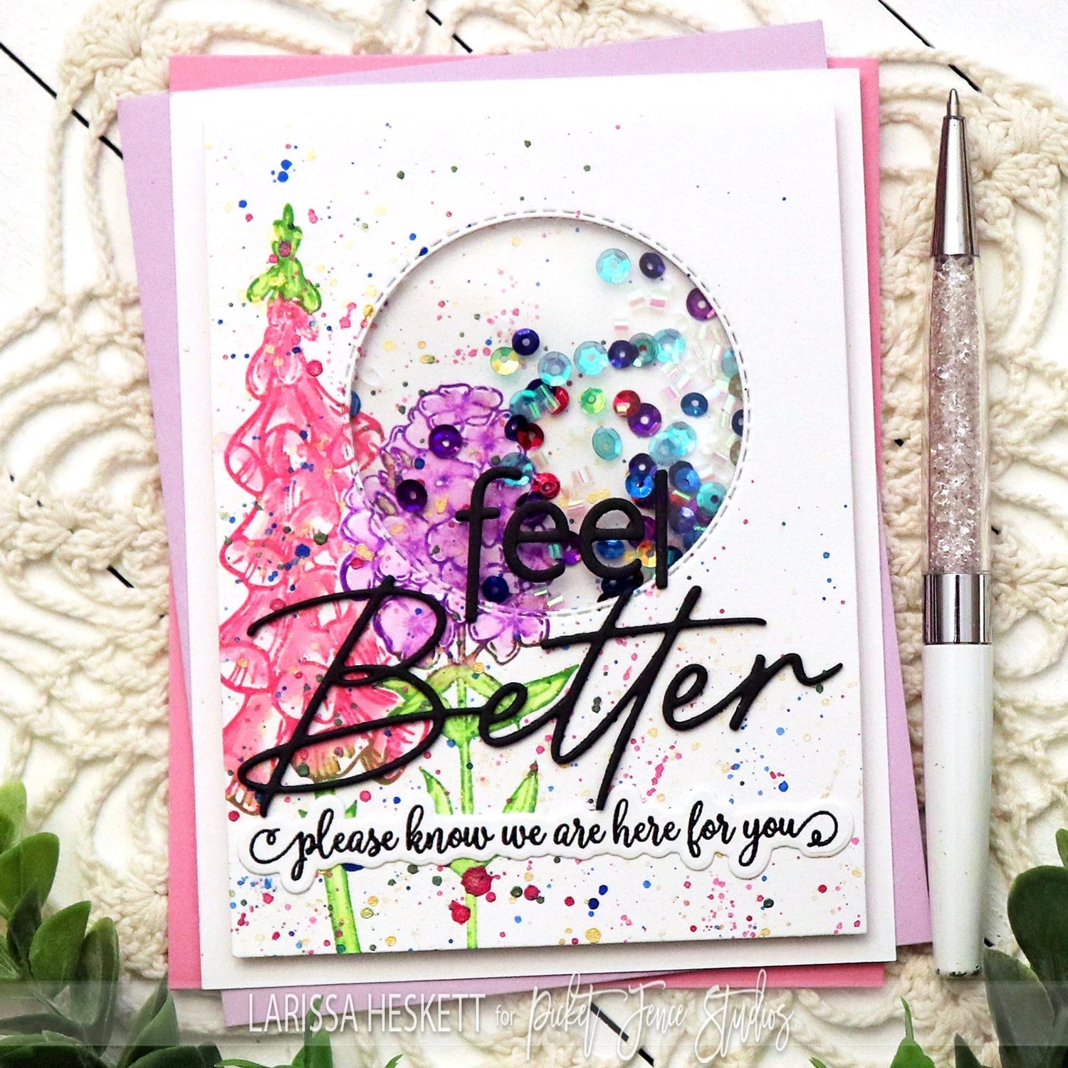 Picket Fence Studios Paper Splatter Watercolor Liquid Forest Green Ps-113* 5 Picket Fence Studios Paper Splatter Watercolor Liquid Forest Green Ps-113* - Image 3