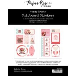 Paper Rose Candy Treats Chipboard Sticker Pack 33423*