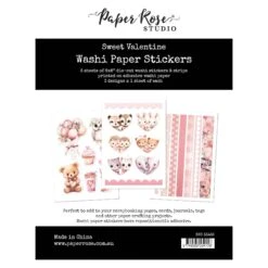 Paper Rose Sweet Valentine Washi Paper Stickers 33435