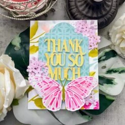 Papertrey Ink In The Meadow Stencils -0093 -Simon Says Stamp Papertrey Ink In the Meadow Stencils 0093 thanks