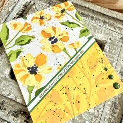 Papertrey Ink In The Meadow Stencils -0093 -Simon Says Stamp Papertrey Ink In the Meadow Stencils 0093 yellow