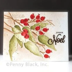 Penny Black 3D Berries Abound Embossing Folder 65-022 -Simon Says Stamp Penny Black 3D Berries Abound Embossing Folder 65 022 noel