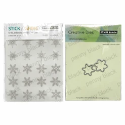 Penny Black Snowflakes Stick And Shine Sheets And Dies