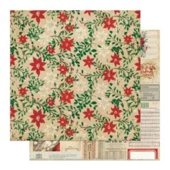 PhotoPlay Christmas Junque 12 X 12 Collection Pack Chj5013 -Simon Says Stamp PhotoPlay Christmas Junque 12 x 12 Collection Pack chj5013 Poinsettia