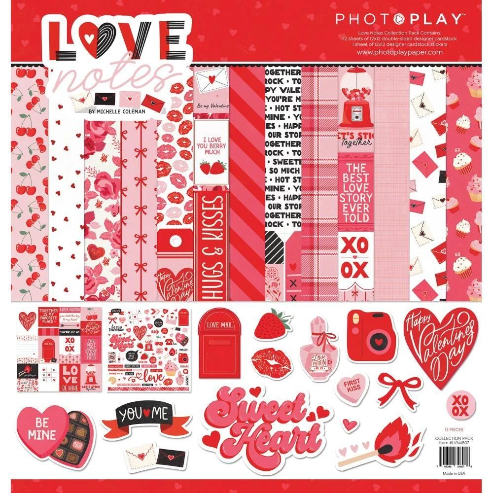 PhotoPlay Love Notes 12 X 12 Collection Pack Lvn4807* 3 PhotoPlay Love Notes 12 X 12 Collection Pack Lvn4807*