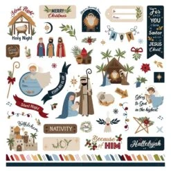 PhotoPlay Silent Night 12 X 12 Collection Pack Sil5024 17 PhotoPlay Silent Night 12 X 12 Collection Pack Sil5024 -Simon Says Stamp PhotoPlay Silent Night 12 x 12 Collection Pack sil5024 Cardstock Stickers