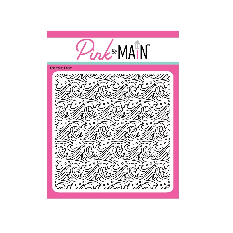 Pink And Main Beach Waves 6x6 Inch Embossing Folder Pmt100 3 Pink And Main Beach Waves 6x6 Inch Embossing Folder Pmt100