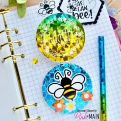 Pink And Main Grid Journal Pages Pmp172 -Simon Says Stamp Pink and Main Grid Journal Pages pmp172 bees