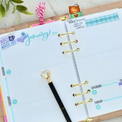 Pink And Main January Rub Ons Pmr005 -Simon Says Stamp Pink and Main January Rub Ons pmr005 planner