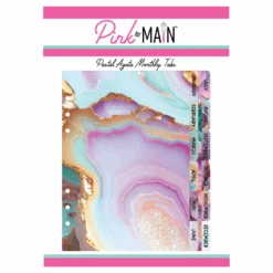 Pink And Main Pastel Agate Monthly Tabs Pmp150