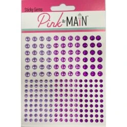 Pink And Main The Purples Sticky Gems Embellishments Pme178