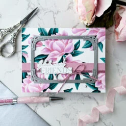 Pinkfresh Studio Magnificent Magnolia Stencils 265925 7 Pinkfresh Studio Magnificent Magnolia Stencils 265925 -Simon Says Stamp Pinkfresh Studio Magnificent Magnolia Stencils 265925 Floral Friendship Card