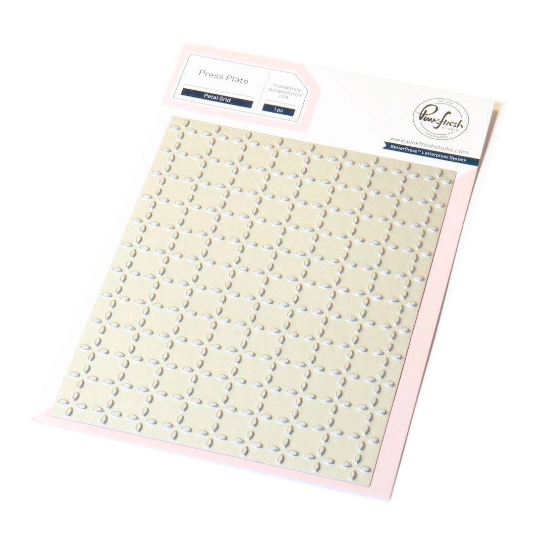Pinkfresh Studio Petal Grid Press Plate 280125 3 Pinkfresh Studio Petal Grid Press Plate 280125