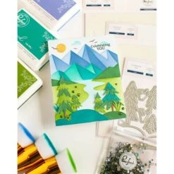 Pinkfresh Studio Trees Stencils 245724 6 Pinkfresh Studio Trees Stencils 245724 -Simon Says Stamp Pinkfresh Studio Trees Stencils 245724 Celebrating You Card