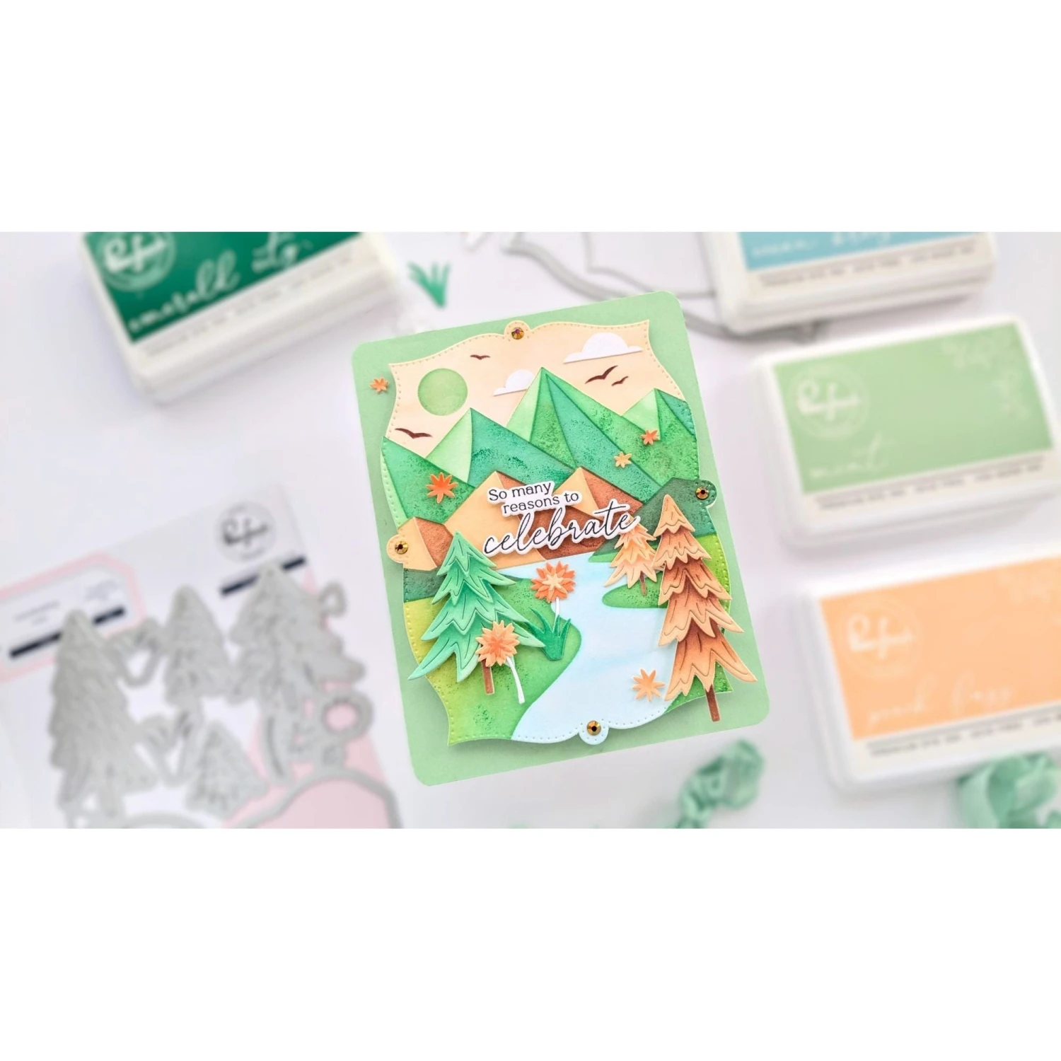 Pinkfresh Studio Trees Stencils 245724 5 Pinkfresh Studio Trees Stencils 245724 - Image 3