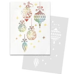 Polkadoodles Beautiful Baubles Emboss-Ink Stencil Pd9049 -Simon Says Stamp Polkadoodles Beautiful Baubles Emboss Ink Stencil pd9049 ornament