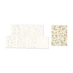 Poppy Stamps Fanciful Flowers Stencil Set T108