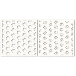 Poppy Stamps Pawprint Stencil Set T105