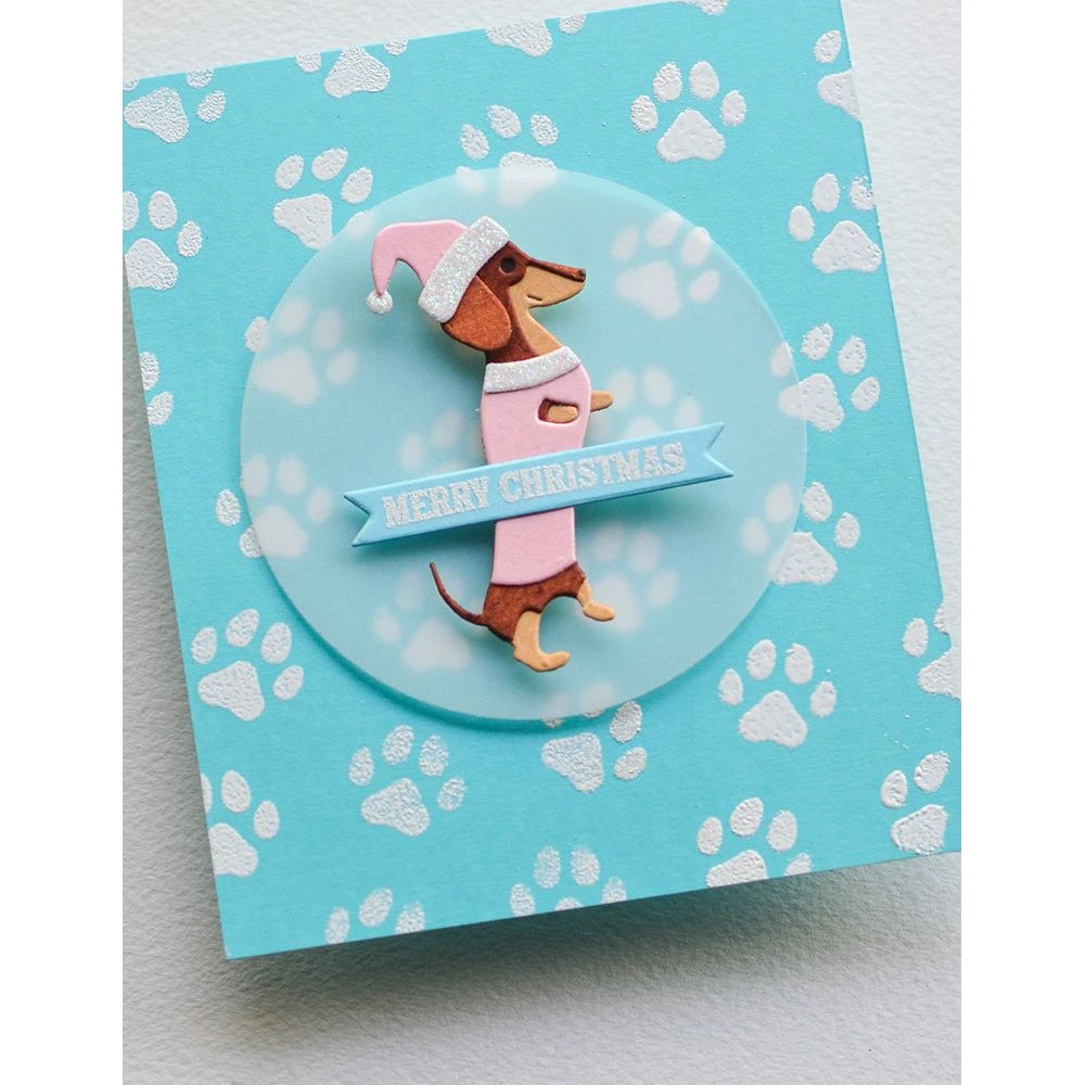 Poppy Stamps Pawprint Stencil Set T105 4 Poppy Stamps Pawprint Stencil Set T105 - Image 2