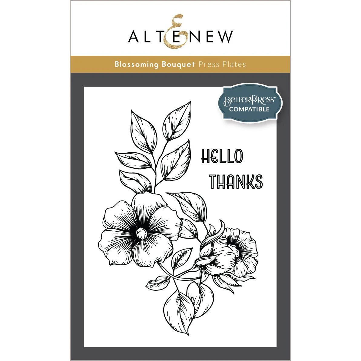 Altenew Blossoming Bouquet Press N Foil Plate Alt10230 3 Altenew Blossoming Bouquet Press N Foil Plate Alt10230