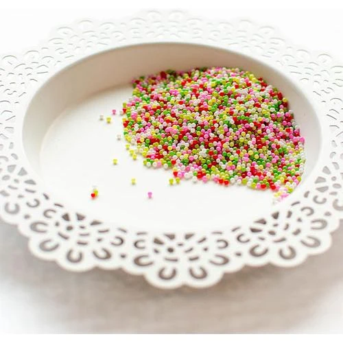 Pretty Pink Posh Berry Bright Glass Shaker Beads - Image 2