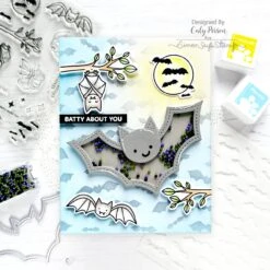 Pretty Pink Posh Halloween Magic Glass Shaker Beads -Simon Says Stamp Pretty Pink Posh Halloween Magic Glass Shaker Beads bats