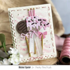 Pretty Pink Posh Ivory Pearls -Simon Says Stamp Pretty Pink Posh IVORY Pearls pink bow