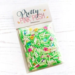 Pretty Pink Posh Spring Flowers Clay Confetti