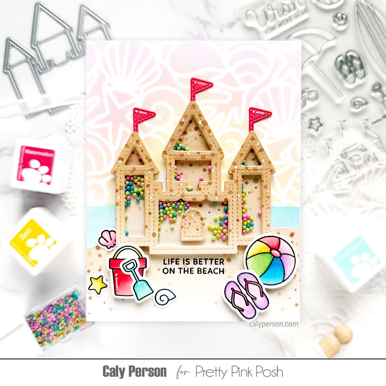 Pretty Pink Posh Summer Fun Glass Shaker Beads 4 Pretty Pink Posh Summer Fun Glass Shaker Beads - Image 2