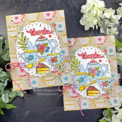 Pretty Pink Posh Valentine Hearts Clay Confetti -Simon Says Stamp Pretty Pink Posh Valentine Hearts Clay Confetti tea