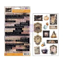 Prima Marketing Bewitched Chipboard Stickers 677879