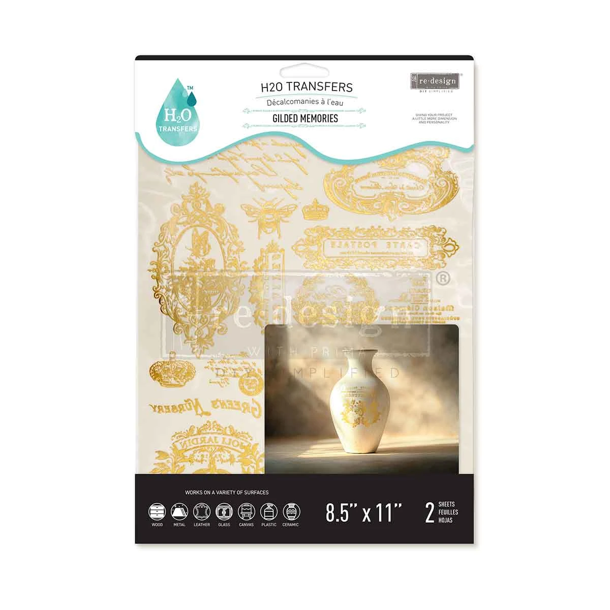 Prima Marketing Gold Gilded Memories ReDesign H2O Transfers 678234 - Image 6