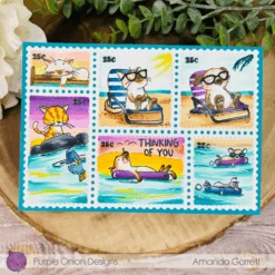 Purple Onion Designs Amos Sunning Unmounted Cling Stamp Pod6053 7 Purple Onion Designs Amos Sunning Unmounted Cling Stamp Pod6053 -Simon Says Stamp Purple Onion Designs Amos Sunning Unmounted Cling Stamp pod6053 Summer Fun Stamp Card